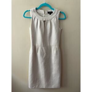 Tahari ASL Cream Sleeveless Mini Dress